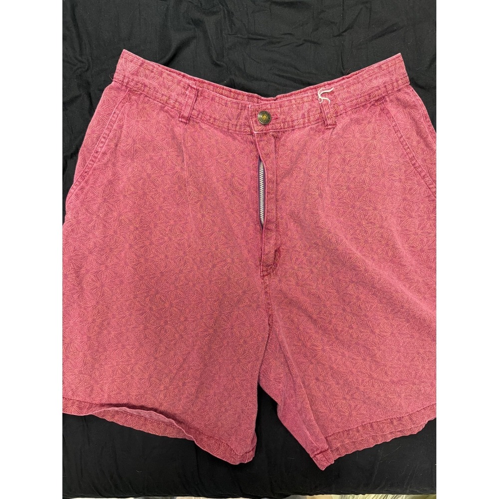 Vintage Gotcha Pink Geometric Pattern High Waisted Surf Shorts Womens 32